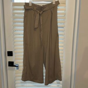 Max Studio pull on belted trouser • cream